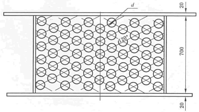 圓孔篩俯視圖